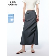 Taiping Bird Women's Clothing 2025 Summer New Style Sunscreen Linen Workwear Quality Fashion Long Sk