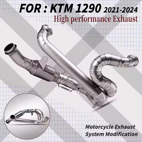 For 1290 ti 2021-2024 Motorcycle Exhaust Full System Muffler Front Header Pipe Tube Slip-On part Esc