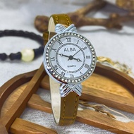 Jam Tangan Wanita Fashion Versi Korea Strap Kulit PU Model Dial Kecil