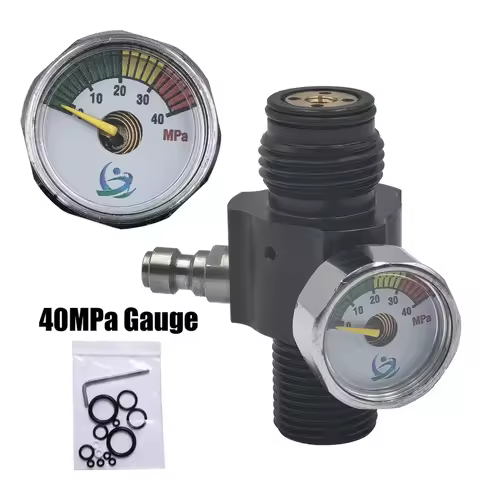 Air Tank Cylinder Regulator Valve, adjustable output pressure, 0 to 2500psi, Threads, M18*1.5, 40Mpa