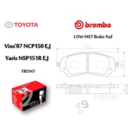 Brembo Front Brake Pads - Toyota Vios'07 NCP150 E,J, Yaris NSP151R E,J