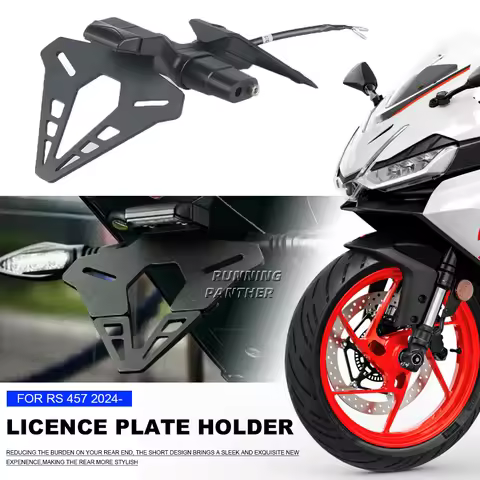 RS457 Rear License Plate Holder Tailstock Bracket Short Tail Stock Tidy Kit For RS 457 rs457 Motorcy