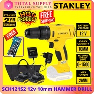 SCH121S2-B1 STANLEY CORDLESS HAMMER DRILL DRIVER 12V | 1.5AH | 20MM | 26NM | 0-1500RPM SCH121S2 SCH1
