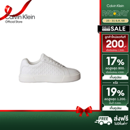 CALVIN KLEIN รองเท้าผ้าใบผู้หญิง รุ่น YW02006 YAF-สีขาว