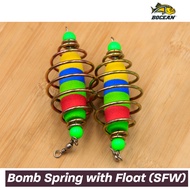 BOCEAN Bomb Spring with Swivel Slow Fall Action, Not Floating FISHING SPRING Pancing Perambut Spring