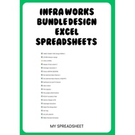 Infrastructure works Bundle design excel Spreadsheets