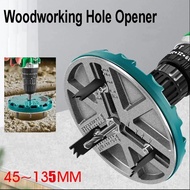 45mm-135mm Woodworking Hole Opener Adjustable Hole Punching Saw Woodworking Driller Cutter Round Hol