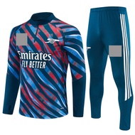 Man 2026 Arsenal Tracksuit Long Sleeve Cyan-blue Sweatshirt + Long Pants ，Casual Sportswear Set