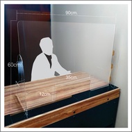 ฉากกั้นอะคริลิคใส 2มม. AGA 7 AGA 7-12-6090-1235-02