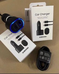 【現貨】全新 Samsung三星45W車用充電器原裝 車用充電器超快充 s20 s21 s22 s23ultra w23 note10 zflip3 fold4 車充快充 45W+15W (盒裝原封)