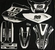 Decal Yamaha WR155 hitam putih full body