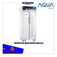 SHOWCASE AQUA JAPAN AQB 568 DISPLAY COOLER PENDINGIN MINUMAN