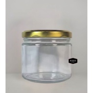 300ml WIDE Round Glass Jar Cookie Jar Jam Jar Glass Jar/ Spice Container/ Glass Packaging/ Sambal Ja