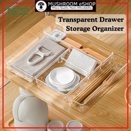 MUSHROOM Kitchen Drawer Organizer Transparent Drawer Box Drawer Storage Divider Multipurpose Drawer 