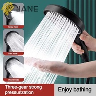 JANE Water-saving Sprinkler, High Pressure 3 Modes Large Panel Shower Head, Useful Adjustable Multi-function Handheld Shower Sprinkler Bathroom Accessories