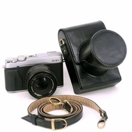 Leather case For Fuji X-E4 X-E3 X-E2 X-A3 X-A5 X-A7 X-M5 With 15-45mm Lens Fujifilm Camera Bag Wiht 