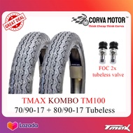 TAYAR TMAX KOMBO TUBELESS MOTOSIKAL MURAH TMAX100 TAYAR TUBELESS MURAH BUNGA TT100 T-MAX TMAX