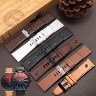 Suitable for Substitute Dissay Genuine Leather Strap Male DZ7257 1657 4519 7395 4476 7406 Cowhide Wa