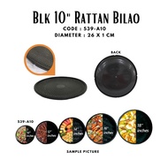 [SALE] 12 PCS 10" BLACK RATTAN BILAO / PLASTIC BLACK BILAO / RATTAN BILAO / REUSABLE BILAO / DISPOSA