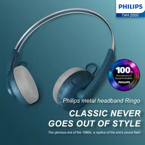 PHILIPS TAH2000 Over-ear Bluetooth Headphones Feature a Simple And Adjustable Design,And The Ear Pad