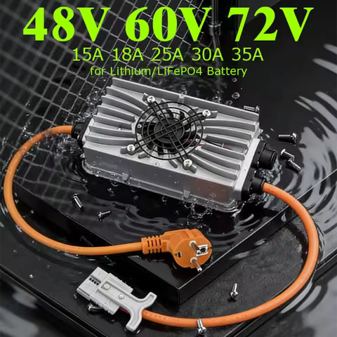 48V 60V 72V High Power Lithium Battery Charger 15A 18A 25A 30A 35A 58.8V 67.2V 71.4V 73V 75.6V 84V 8