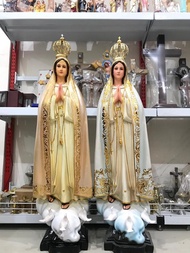 PAJANGAN PATUNG ROHANI BUNDA MARIA FATIMA 80CM MAHKOTA PATUNG GOA - DHIORA STORE