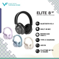 Vinnfier Elite 8 BT Wireless Bluetooth 5.4 Headphones with 21H Playtime & AUX Support Strong Bass