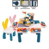 Multifunctional Children's Study Table Set/Lego Table/Play Table/All-Round Table