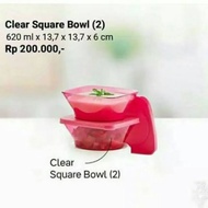Clear tupperware crystal bowl