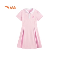 anta kids girls lifestyle dress 3625C8303-2 -pink
