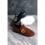 Jiamanni & co. Shang Gu Li Shoes Korean Style Loafers, Matte Suede, 3cm High, Size 36-40 | Collectio