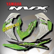 STRIPE MOTOR YAMAHA NVX/AEROX V2 155 TITAN 2025 NEW CUSTOM BODY STICKER ( READY STOCK )