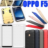 Armor Case Flip leather case for OPPO F5 A73 Protecive full screen protector case for R11S Casing
