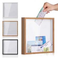 Square Concert Travel Shadow Box Transparent Postcard Ticket Shadow Box Picture Frame For Home Memor