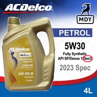 AC Delco 5W30 (5W-30) Dexos 1 Gen 3 Fully Synthetic Engine Oil 4L for Gasoline ACDelco