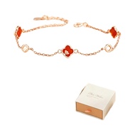 MORA-s925 Silver Girl Bracelet Light Luxury Bracelet Girlfriend Birthday Gift Valentine's Day Gift G