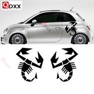 Car Side Stripes Sticker Italian All Fiat 2pcs for  Punto 500 Abarth Scorpion Sticker