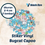 Bugcat Capoo Vinyl Sticker Size 2-4 cm (1 Sheet)