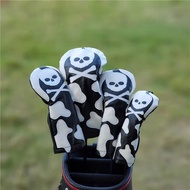 Skull Printed Golf Club Driver Fairway Wood Hybrid UT Headcover Sports Golf Club Accessories Equipme