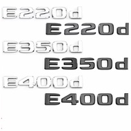 3D ABS Chrome Car Rear Trunk Badge Decal Sticker Emblem E200d E220d E350d E400d Logo For Mercedes W2
