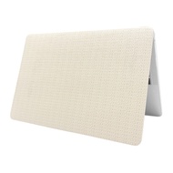 Beige Woven Fabric Design for MacBook Pro 13 inch Case A2338 A2289 A2251 A2159 A1989 A1708 A1706 (20