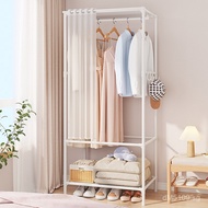 Indoor Storage Foldable Simple Dustproof Organizer Combination Floor Iron Shelf Wardrobe Rental Hous