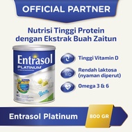 ENTRASOL PLATINUM 800GR SUSU TINGGI PROTEIN UNTUK LANSIA RASA VANILLA