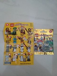 Lego 71001 Minifigures Series 10 No:6 Sky Drive 溜冰員 No:16 Motorcycle Mechanic 電單車維修員