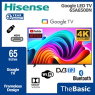 HISENSE 65" GoogleTV / SmartTV HDR10+ 4K UHD LED TV ( 65A6500N / 65A6100K )