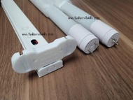 โคมไฟคู่ เฉพาะโคมไฟ หรือครบชุด อกไก่หงาย ยาว120เซน หลอดคู่ 2x36w พร้อมหลอดไฟ 22W LED 36Wแบบเดิม แต่L