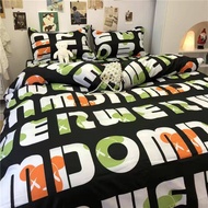 3/4 in 1 Bedding Sets Modern Comforter Quilt Duvet Cover Mattress Protector Flat Bed Sheet Set with Pillowcase Single/Queen/King Size
