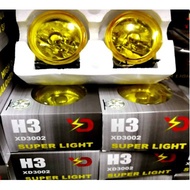 H3 Sport Light XD3002 High Quality Halogen Round Driving Sport Light Fog Light Fog Lamp 12V