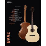 BROMO AUDITORIUM GUITAR, natural W/BAG (BAA2) ORIGINAL APPALACHIAN SERIES