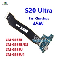 USB Charger Board Connector Main Flex Cable Charging Dock Port For Samsung Galaxy S20 Ultra 5G G988B